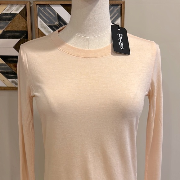 Allbirds Women’s Merino Wool Blend Trino LS Tee Classic Fit Aspen XS NWT - Picture 2 of 7